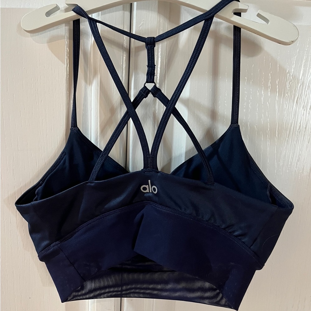 Alo Navy sport bra. Size XS Worn once